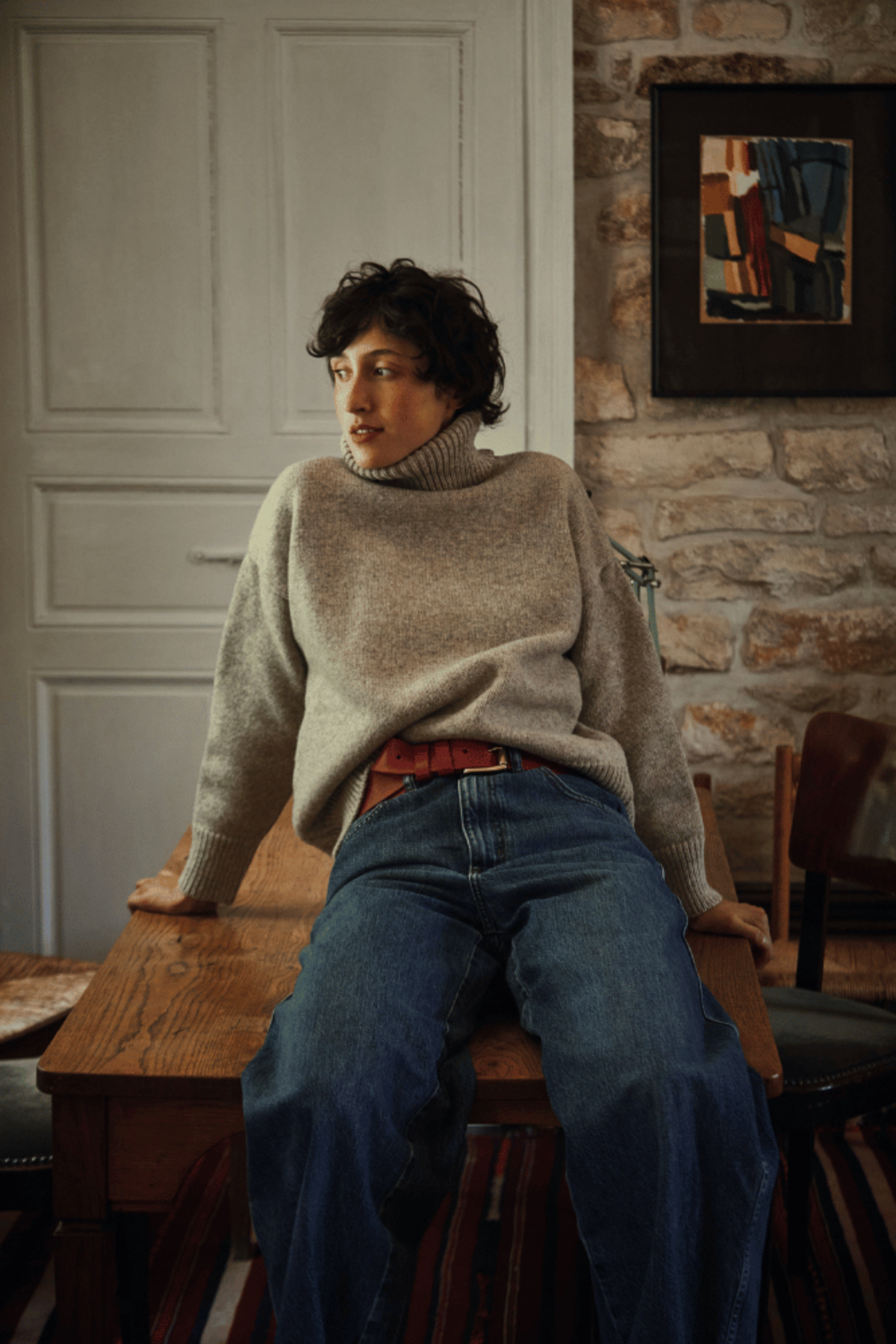 L'ENVERS THRSE Wool Sweater - Gray - Image 1 of 6