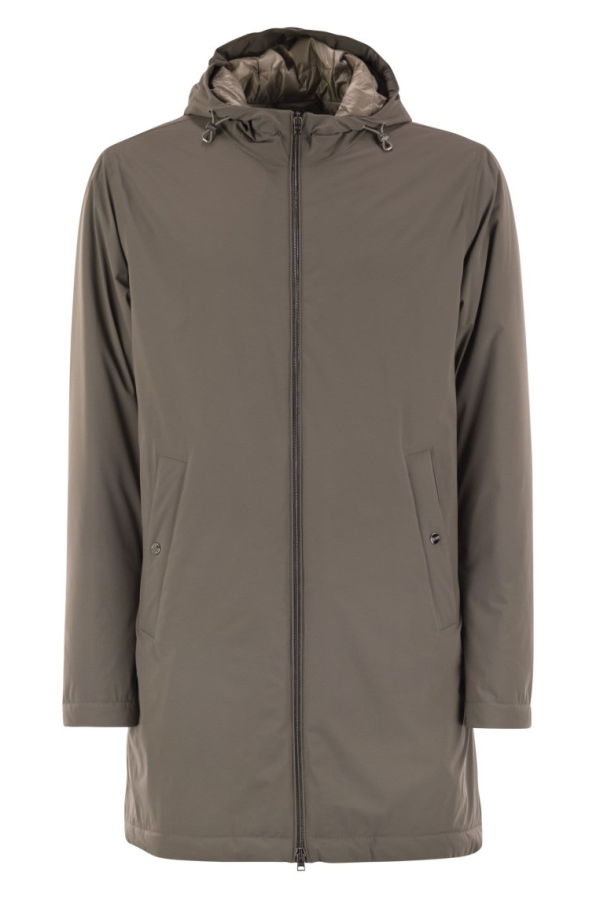Herno Long Nylon Jacket - Gray