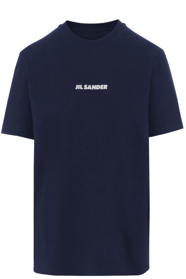 Jil Sander Cotton T-Shirt - Navy Blue