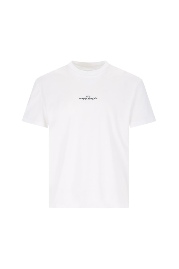 Maison Margiela Distorted Logo T-Shirt - White