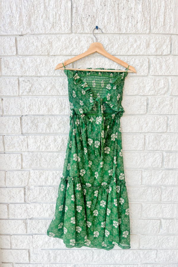 Sea NY Gloria Smocked Dress - Green