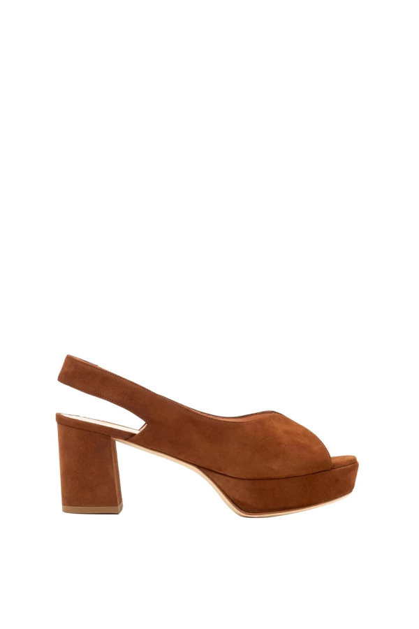 Rupert Sanderson Marconi Platform Heel - Brown