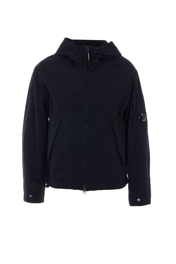 C.P. Company Twill Hooded Jacket - Black