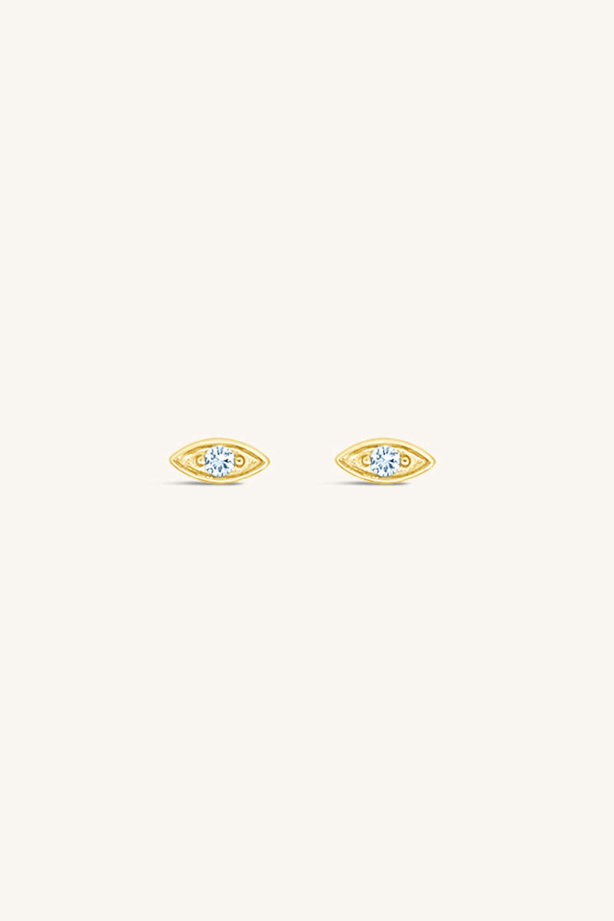 Sierra Winter Jewelry Evil Eye Stud Earrings - Aquamarine - Image 1 of 3