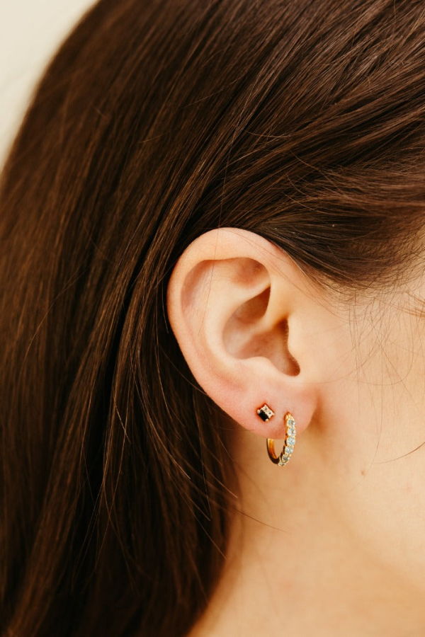 Sierra Winter Jewelry Karma Hoop Earrings - Aquamarine