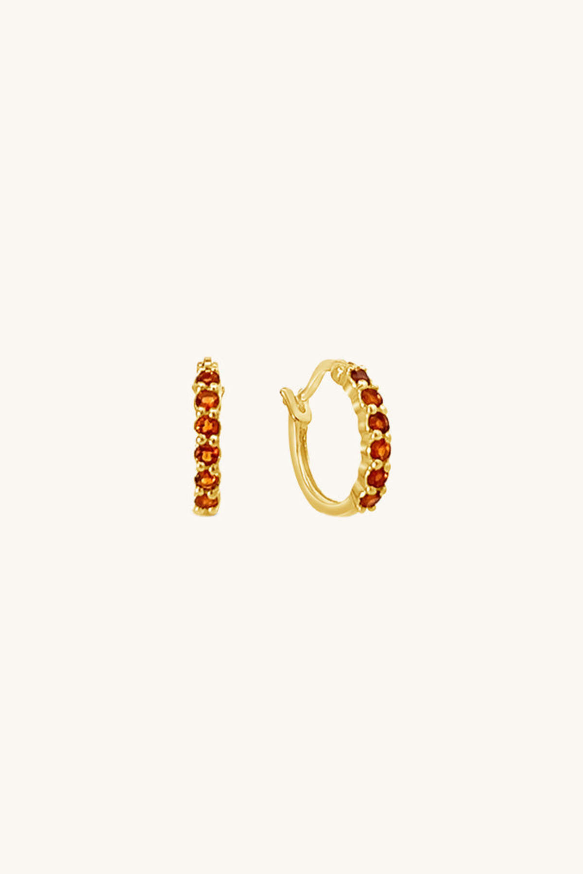Sierra Winter Jewelry Karma Hoop Earrings - Citrine - Image 1 of 4
