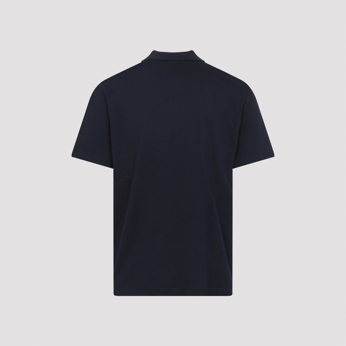 Brioni Cotton Polo Shirt - Navy Blue - Image 4 of 5
