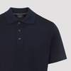 Brioni Cotton Polo Shirt - Navy Blue - Thumbnail 5