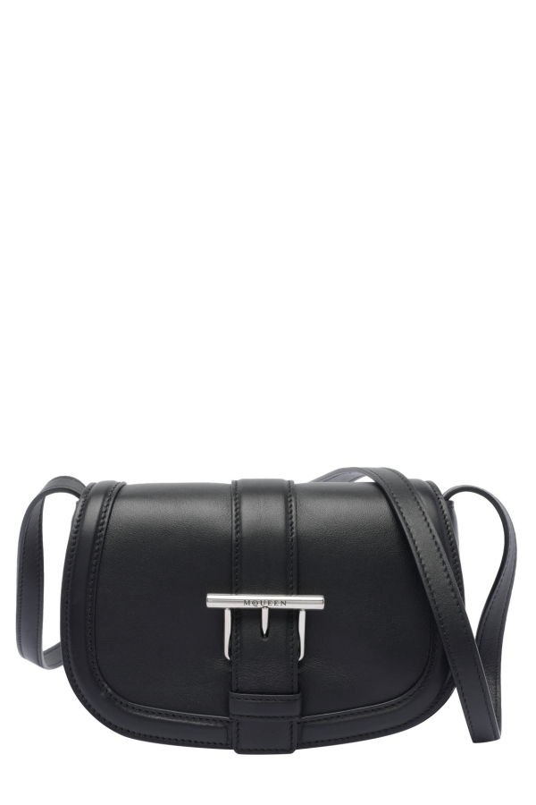 Alexander McQueen Mcqueen T-bar Satchel Bag - Black
