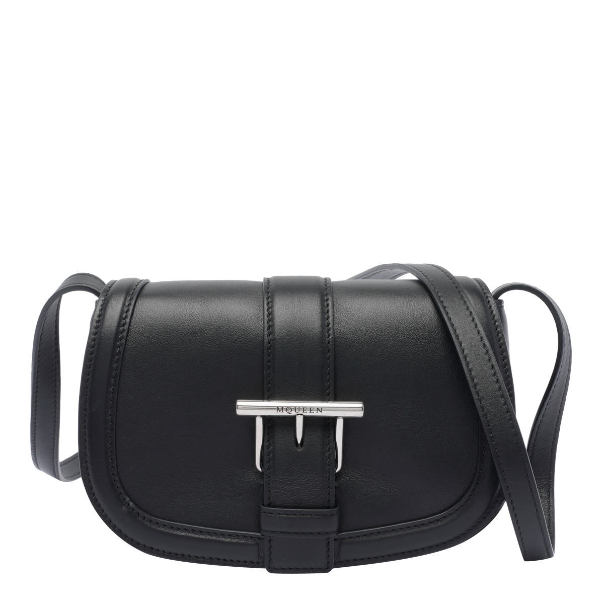 Alexander McQueen Mcqueen T-bar Satchel Bag - Black - Image 1 of 4