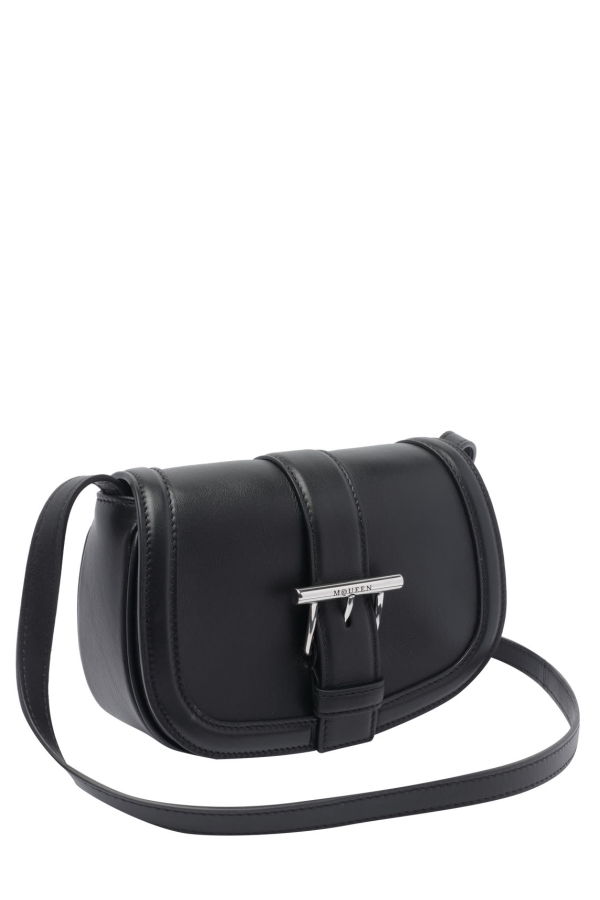 Alexander McQueen Mcqueen T-bar Satchel Bag - Black