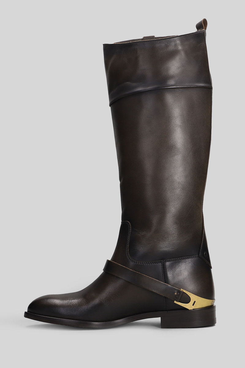Golden Goose Charlie Low Heel Boots - Brown