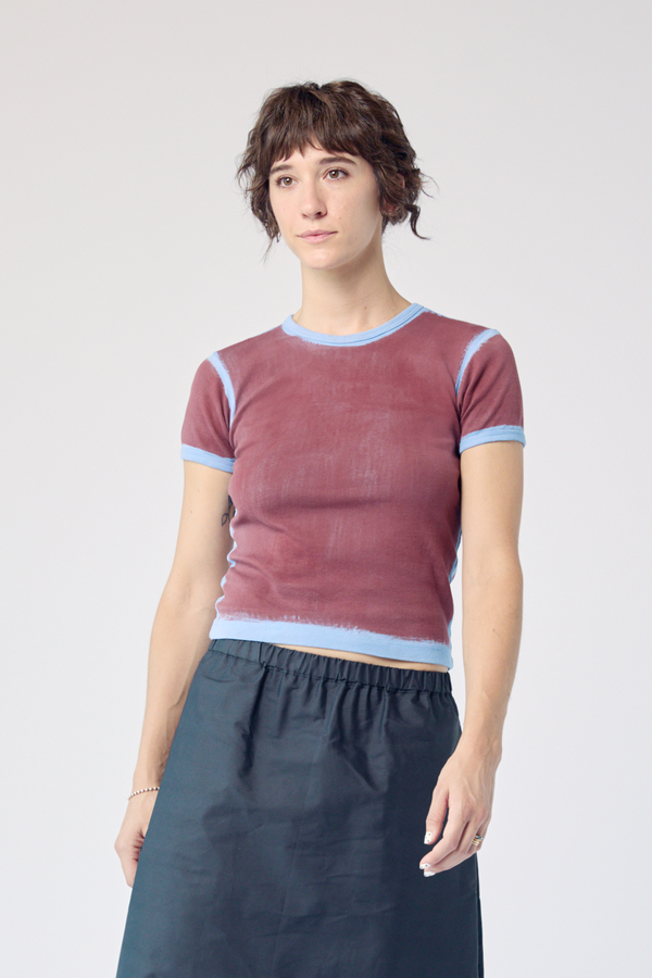 MAISON MARKOSIAN Limewash Baby Tee MAISON MARKOSIAN Limewash Baby Tee