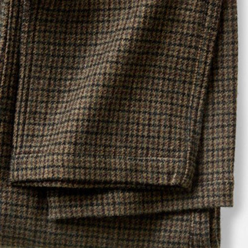 Taylor Stitch Carmel Pant - Timber Guncheck Italian Wool