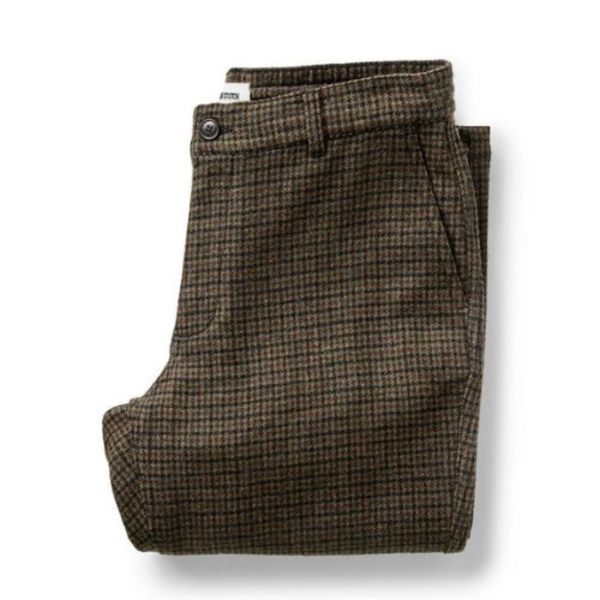 Taylor Stitch Carmel Pant - Timber Guncheck Italian Wool