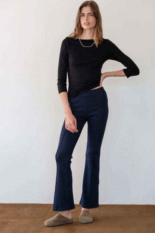Donni. The Rib Kick Flare Pants