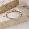 Perimade & Co. LLC Dainty Star Stacking Band Ring - Silver - Thumbnail 4