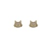 Perimade & Co. Mini Opal Cat Stud Earrings - Thumbnail 1