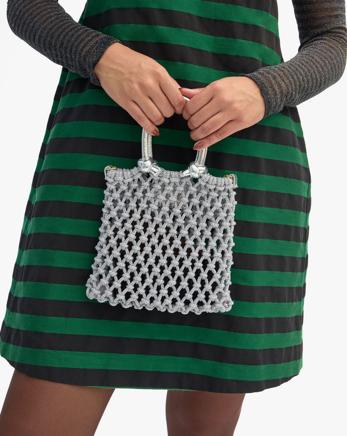 Clare V. Bianca Bag - Silver - Image 3 of 3