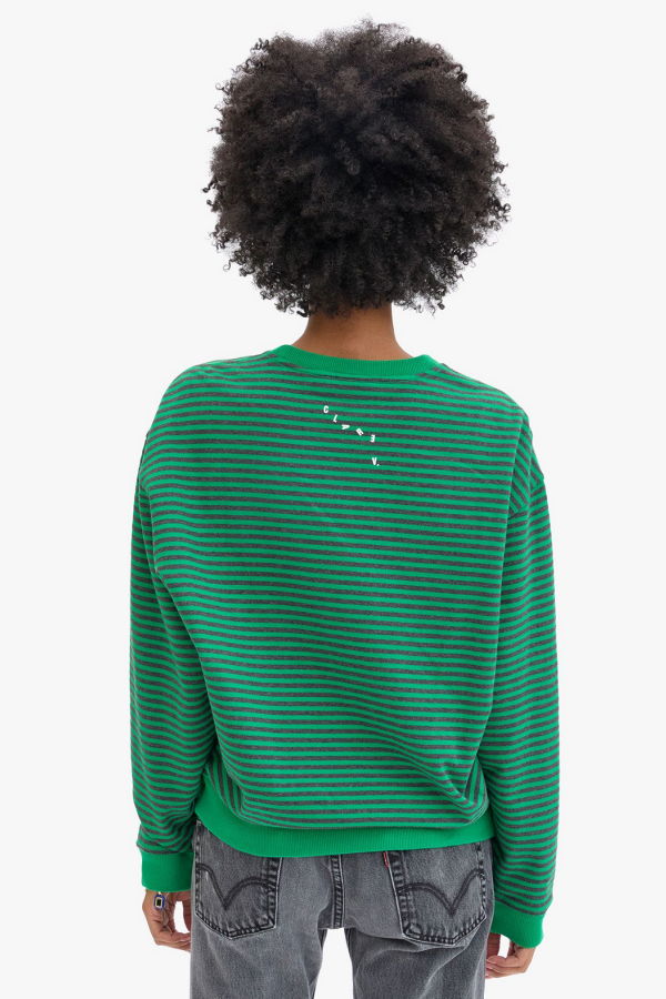 Clare V. Oui Stripes Sweatshirt