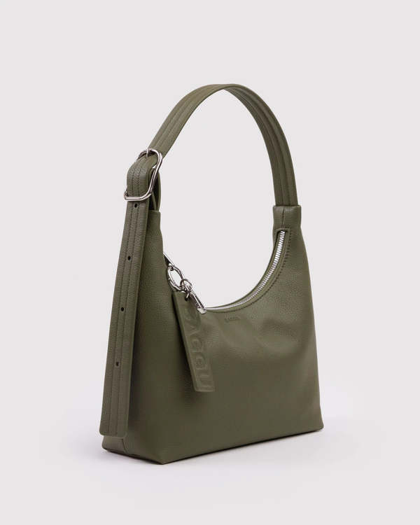 BAGGU Mini Recycled Leather Shoulder Bag