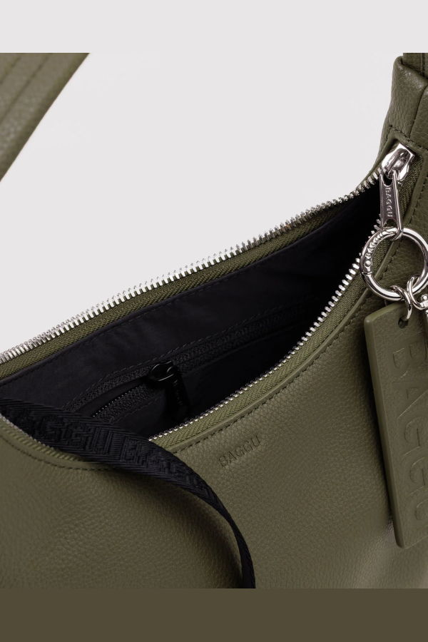 BAGGU Mini Recycled Leather Shoulder Bag