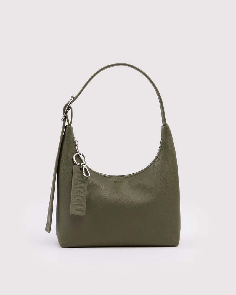 BAGGU Mini Recycled Leather Shoulder Bag