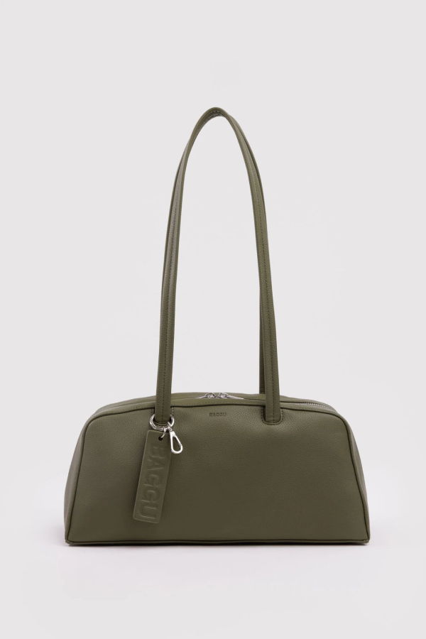 BAGGU Recycled Leather Bowler Bag