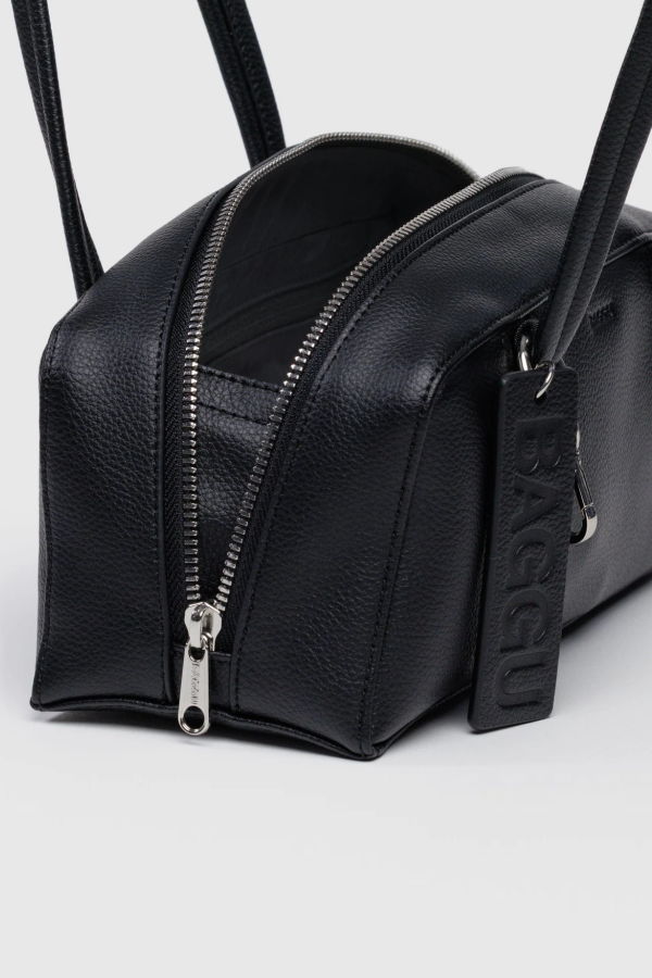 BAGGU Small Recycled Leather Bowler Bag