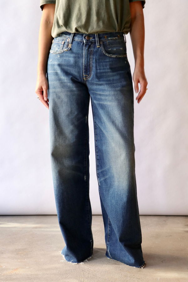 R13 Darcy Loose Jean Jeans - Oasis Blue