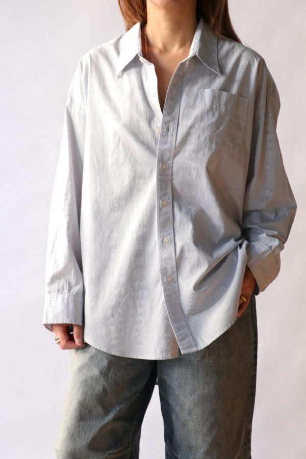 R13 Drop Neck Oxford Shirt