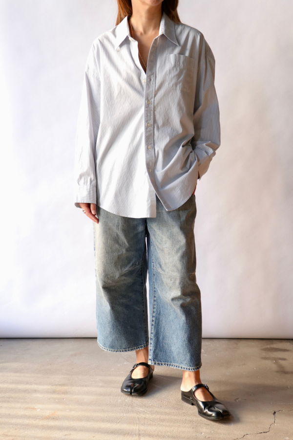 R13 Drop Neck Oxford Shirt