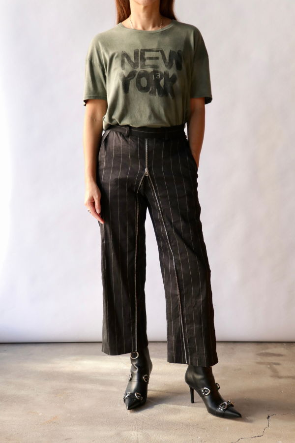 R13 NY Relaxed Tee - Olive Green