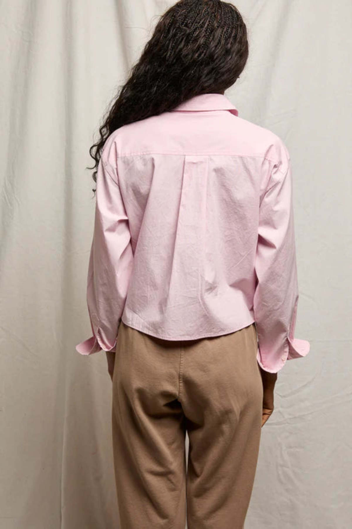 Perfect White Tee Naomi Button Up Top - Sugar Pink - Image 5 of 6