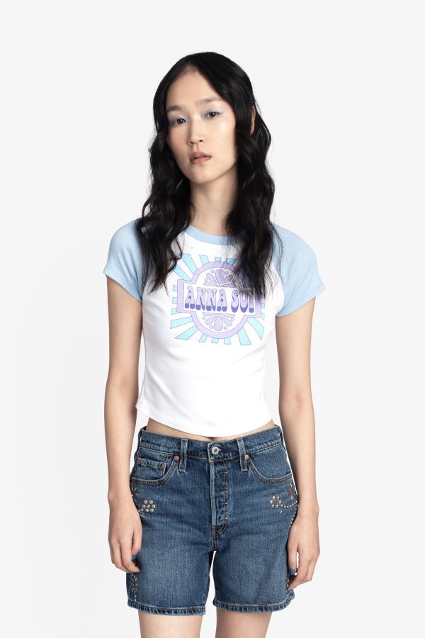 Anna Sui Spring 2026 Invitation Baby Tee Top
