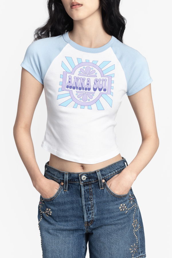 Anna Sui Spring 2026 Invitation Baby Tee Top