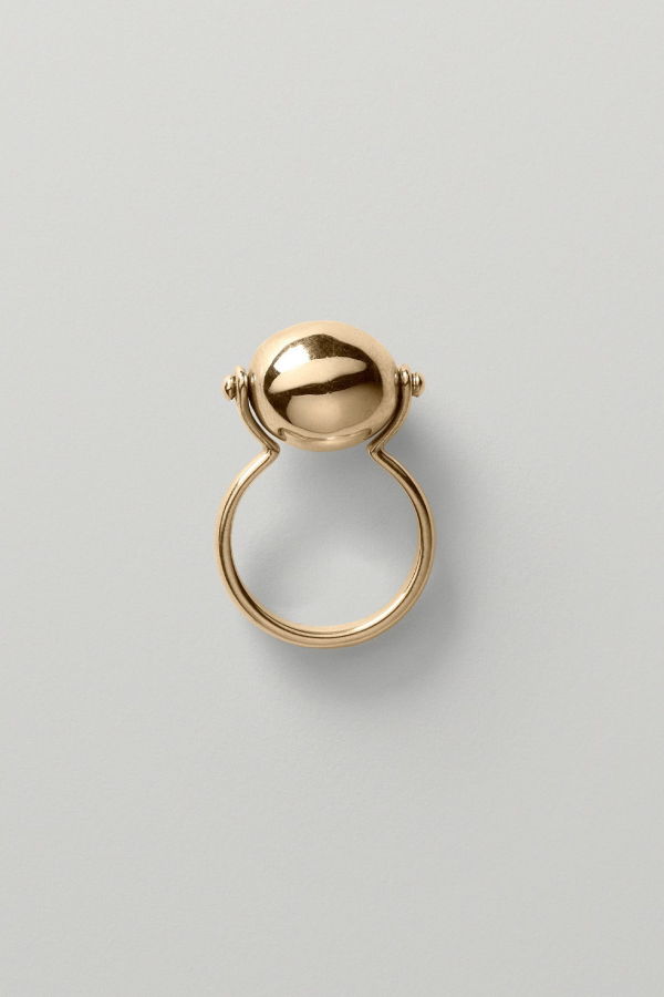 Annika Inez Small Ellipse Ring - Silver