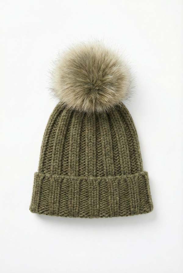 Inverni Raccoon Beanie - Army