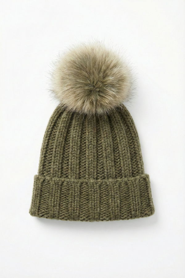 Inverni Raccoon Beanie - Army
