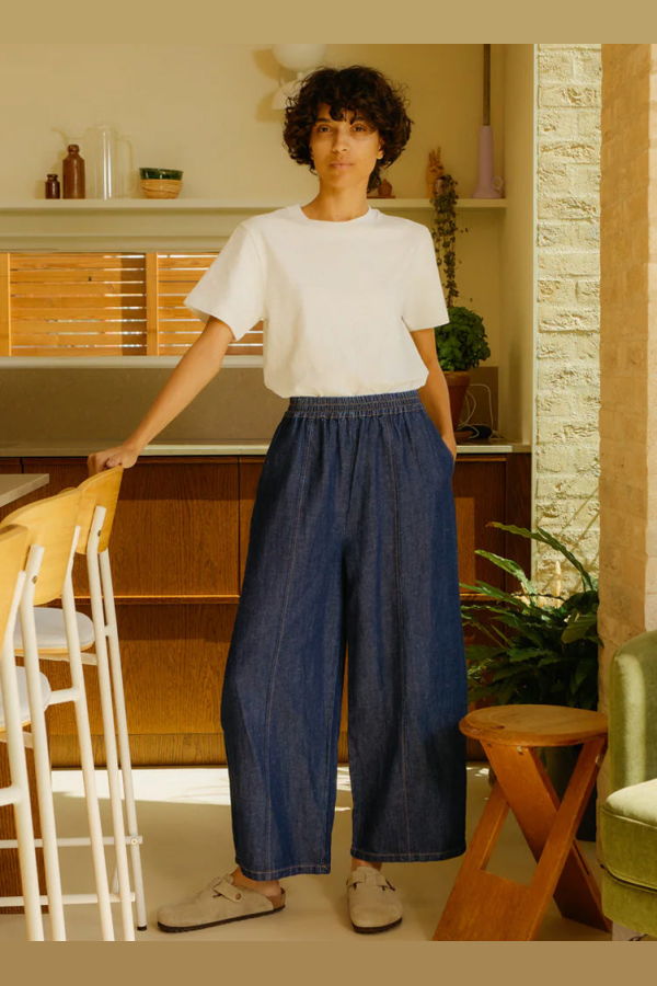 L.F.Markey Grant Trousers - Denim Chambray