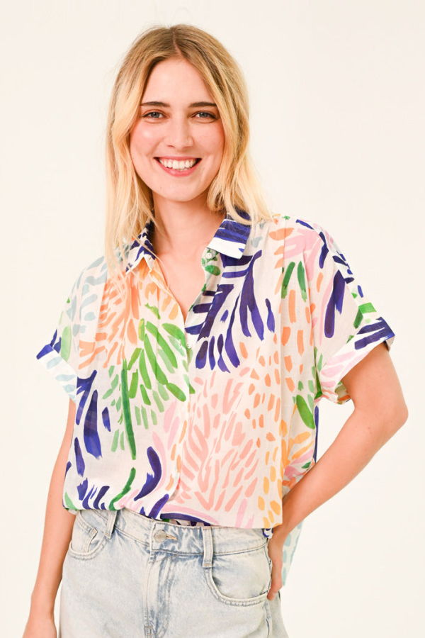 SACRECOEUR Louisa Tropical Shirt - Aserri Multi