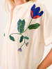 SACRECOEUR Maya Embroidered Shirt - Ecru - Thumbnail 3