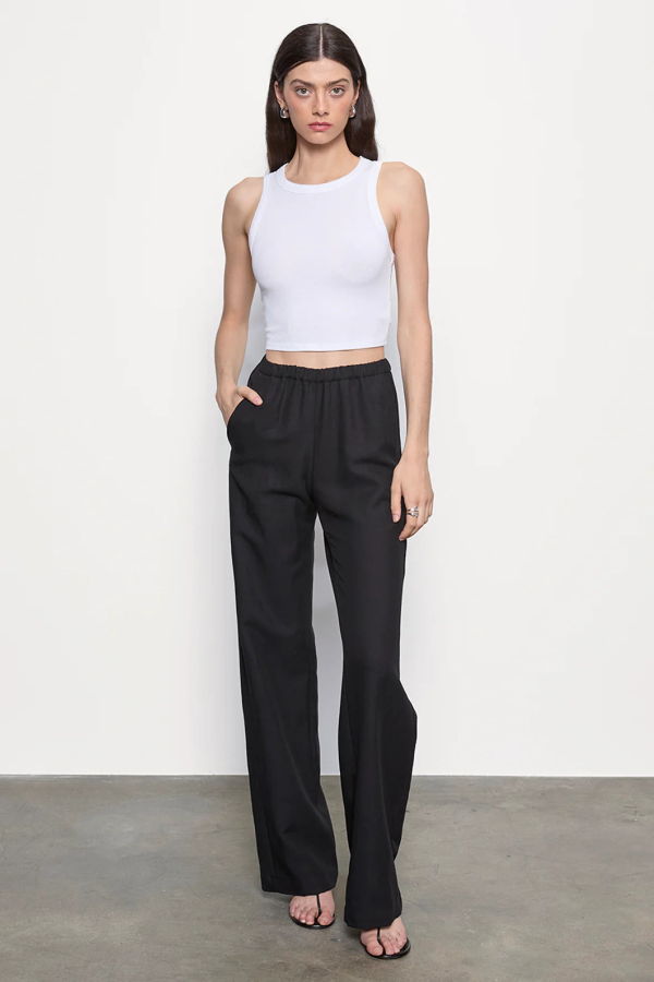 Enza Costa Twill Everywhere Pant - Black