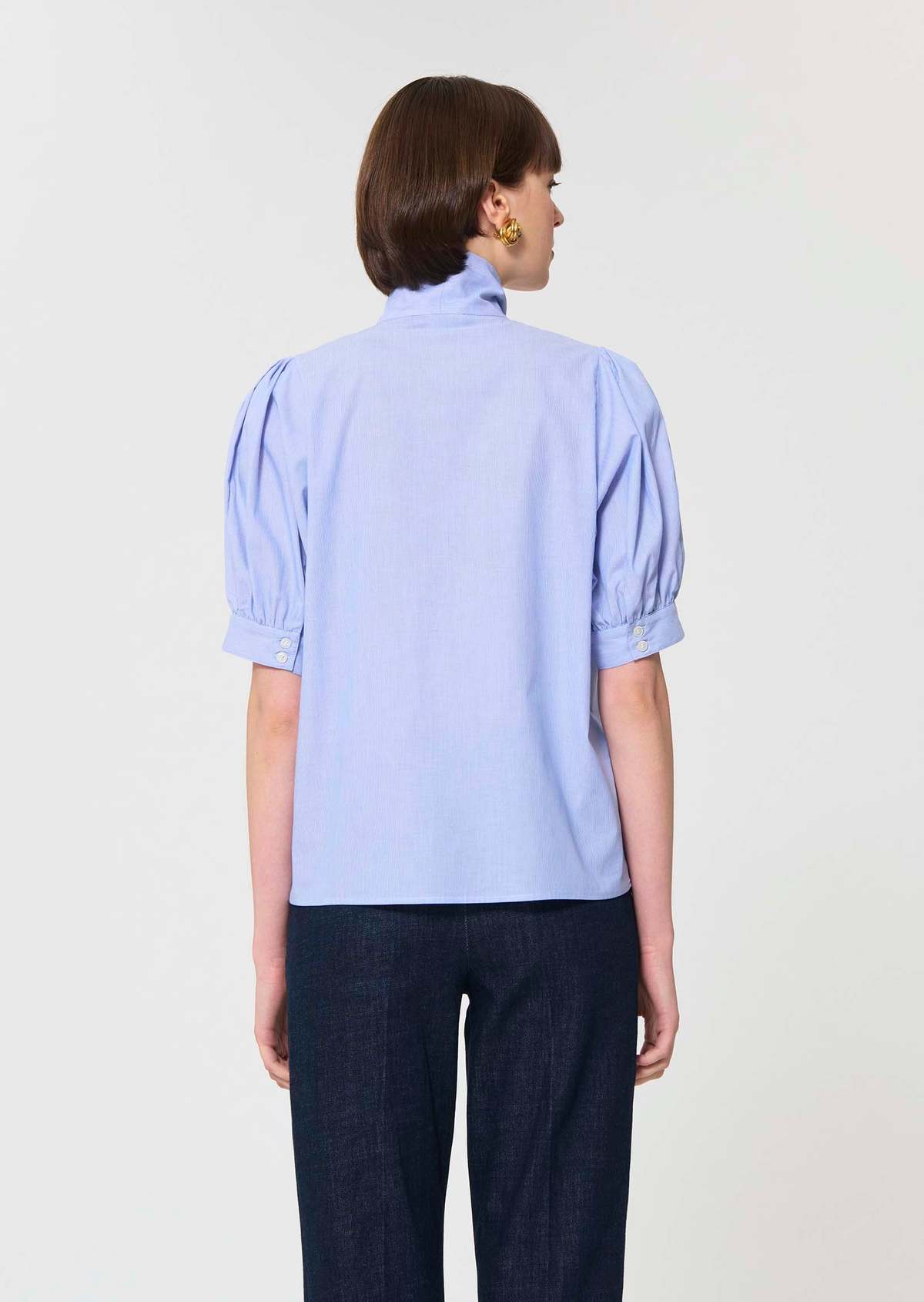 Tara Jarmon Candyce Shirt - Blue - Image 4 of 5