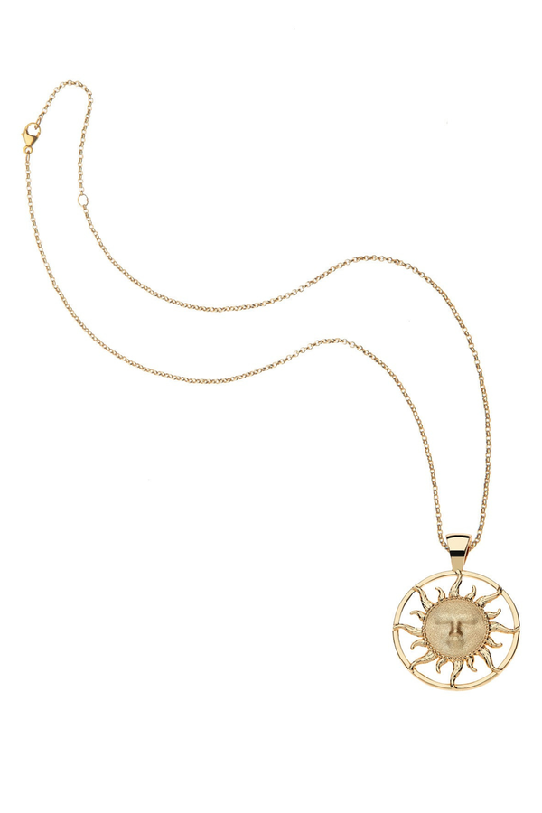 Jane Win Jewelry Strong Sun Rays Cutout Pendant Necklace | Garmentory