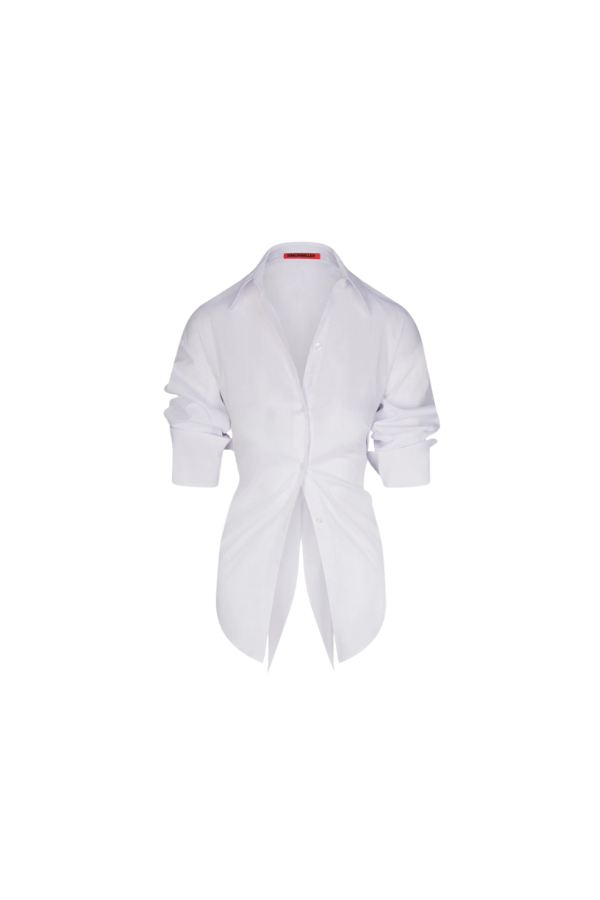 Simon Miller Loch Poplin Button Up Top - Macadamia