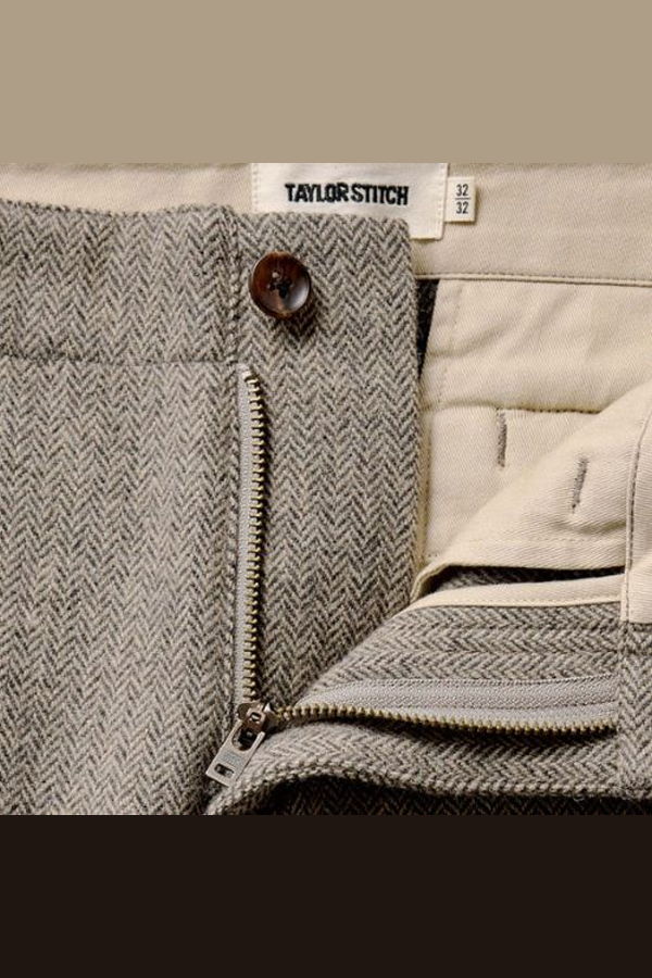 Taylor Stitch Carnegie Pant - Gravel Herringbone