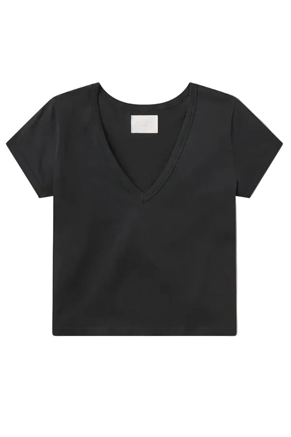 Citizens of Humanity Hara V Neck Tee - Washed Black
