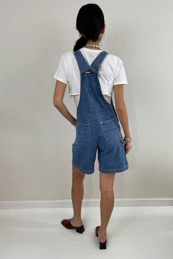 Tommy Hilfiger Vintage Y2K Bib Short Overalls