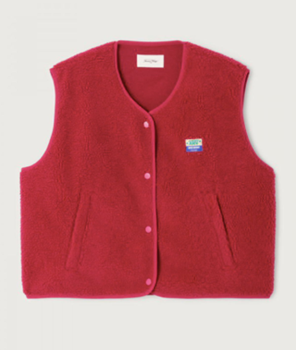 American Vintage Hoktown Vest - Magenta Melange - Image 1 of 2